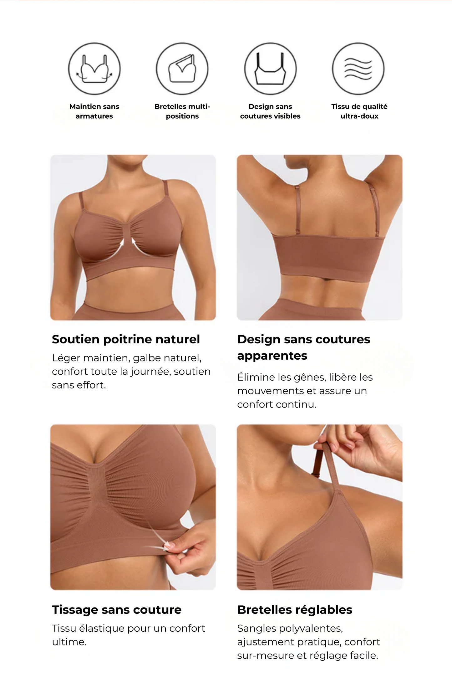 Brassière Seconde Peau Norella – Confort Invisible, Maintien Parfait